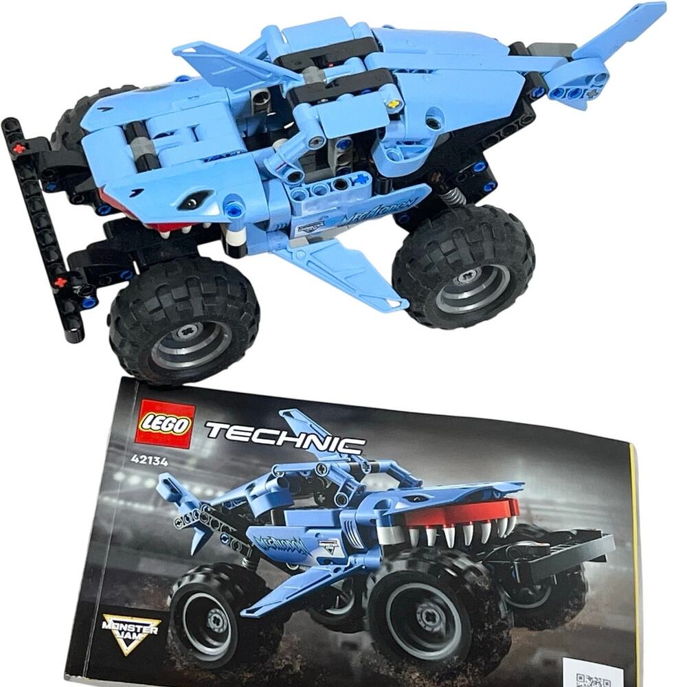 LEGO Technic Monster Jam Megalodon 42134 Pull Back Truck with Manual Blue